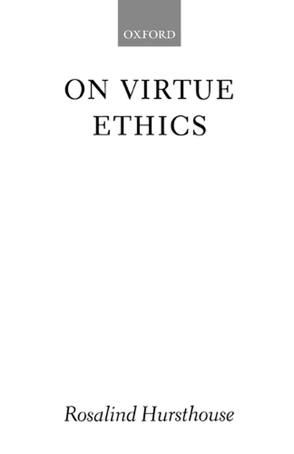 On Virtue Ethics by Rosalind Hursthouse (English) Paperback Book