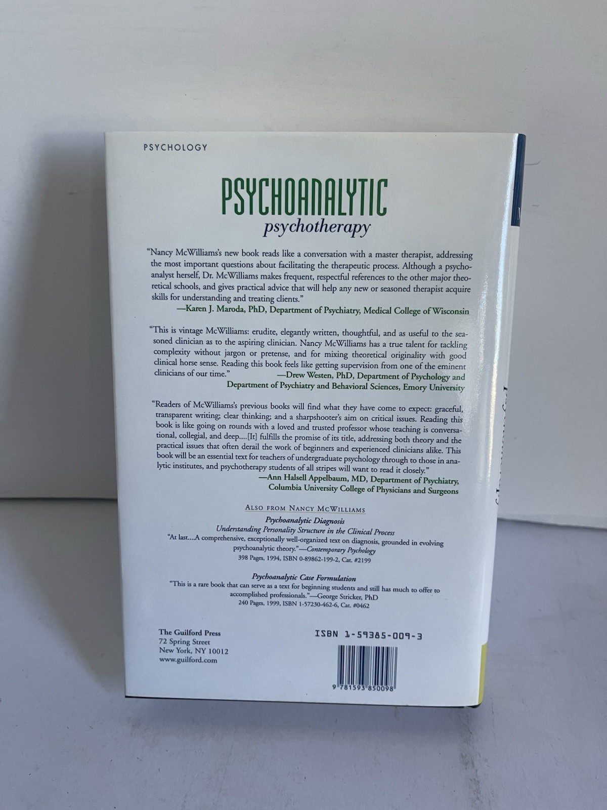 Psychoanalytic Psychotherapy : A Practitioner’s Guide 2004 Hardcover Dust Jacket