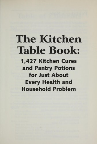 The Kitchen Table Book by The Editors of FC&A Medical Publishing, Good Book