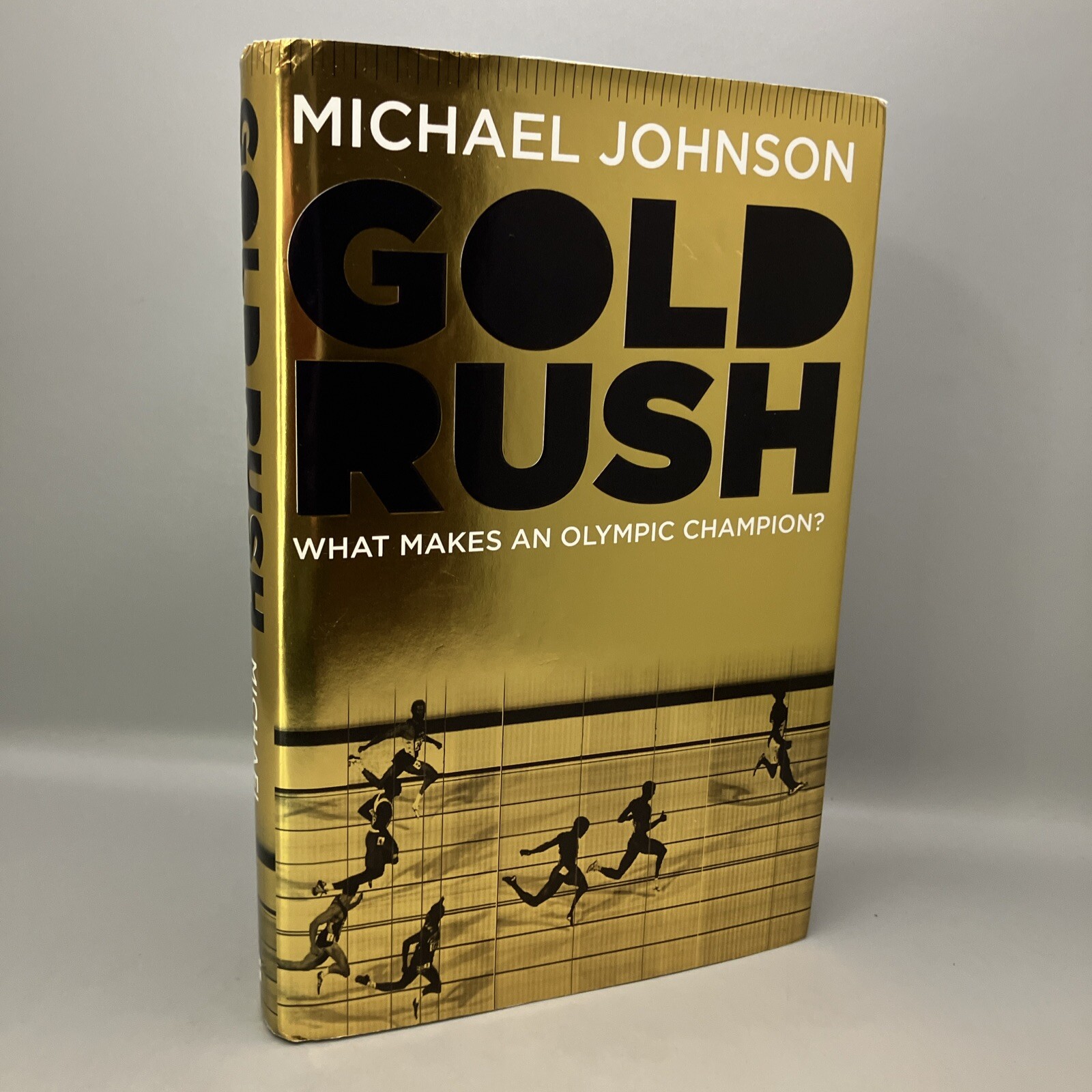 Michael Johnson Signed First Edition Gold Rush Hardback Book Olympic Champion.