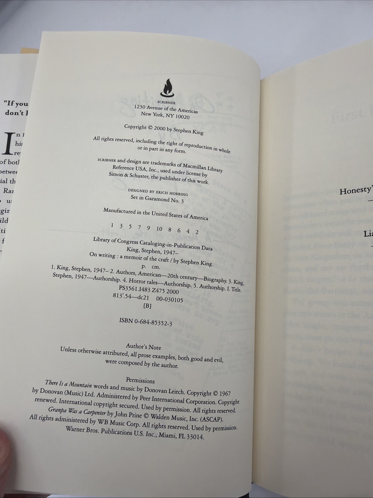 On Writing Hardcover Stephen King