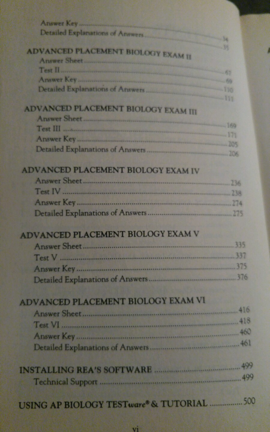 AP BIOLOGY REA College Entrance 6 Full Practice Exams + CD ROM DETAILED Answers