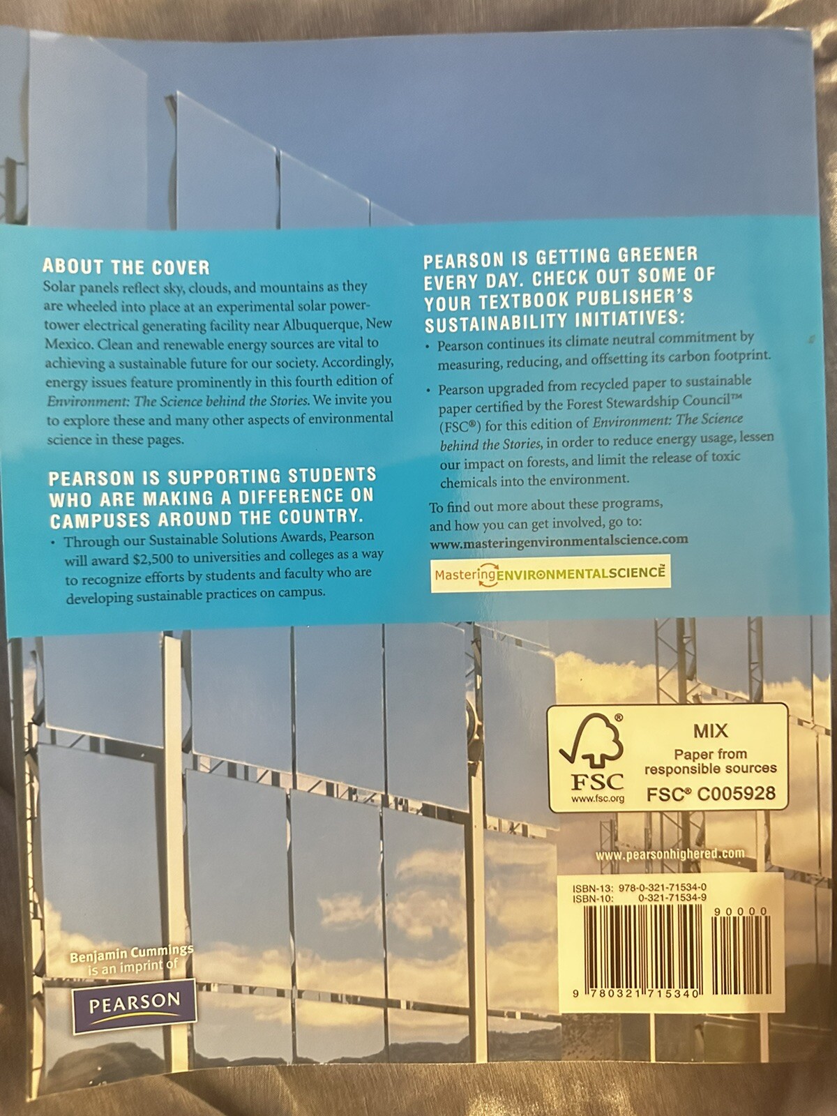 Environment: The Science behind the Stories (4th Edition)