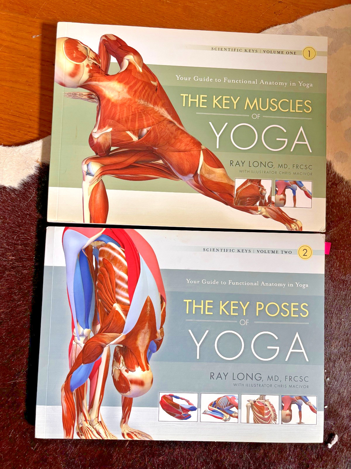 Key Muscles of Yoga Ray Long Vol 1 & 2 Scientific Keys Bandha Yoga Anatomy Set