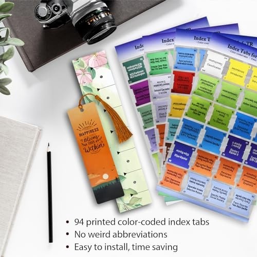 DSM-5-TR Index Tabs Color Coded Laminated Waterproof Tear Resistant Set