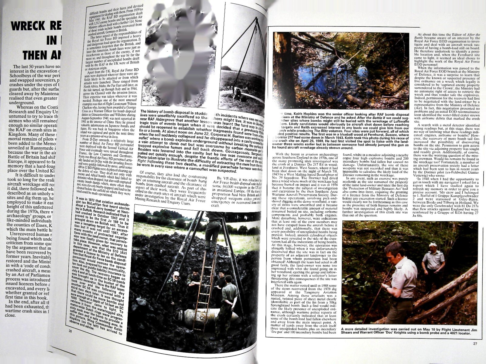 Wreck Recovery in Britain Then and Now Military Aircraft Book, New Old Photo’s