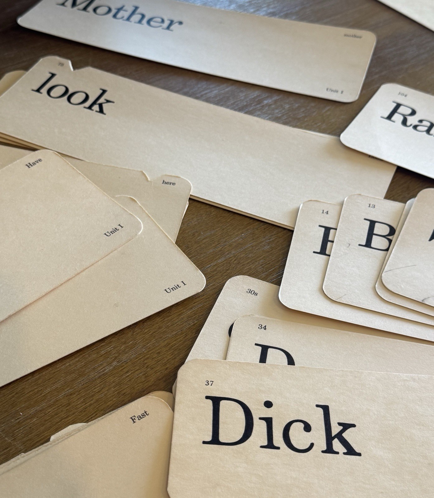 Vintage Ginn Basic Card Set Unit 1 Word Cards Sentence Phrase Punctuation 1957