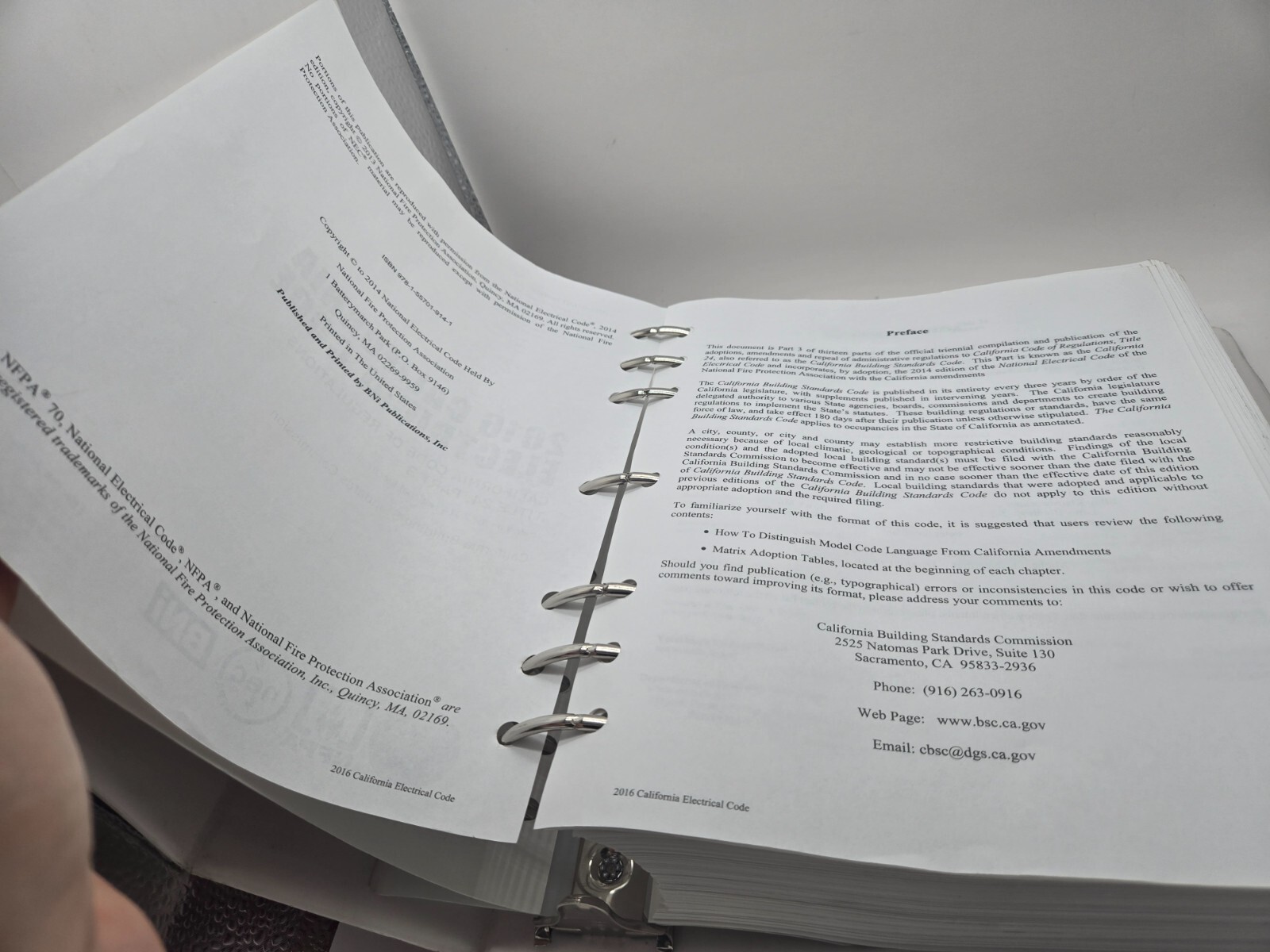 2016 California Electrical Code (CBC), Title 24, Part 3 Ring-Bound