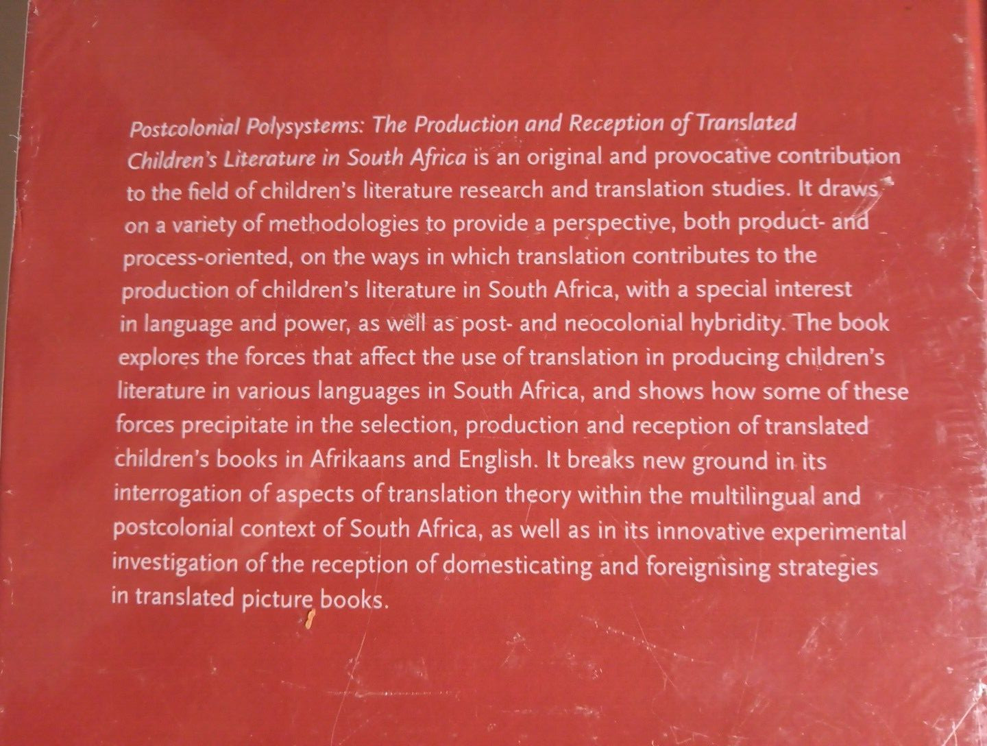 Postcolonial Poly-systems Haidee Kruger New