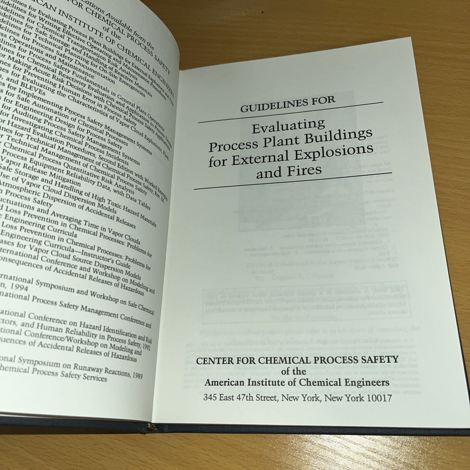 Guidelines for Evaluating Process Plant Buildings for External Explosions and…