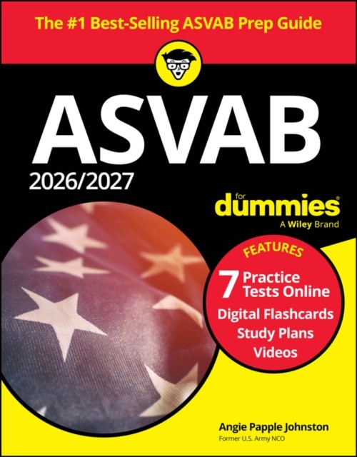 2026 2027 ASVAB FOR DUMMIES PLUS 7 PRACT by PAPPLE JOHNSTON, ANG Paperback