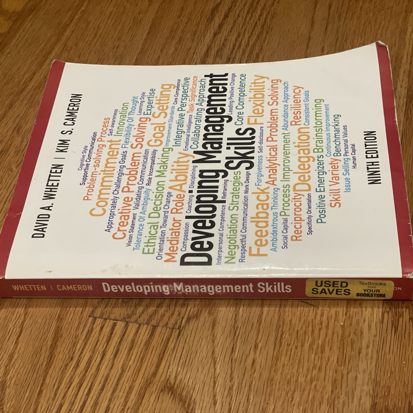 Developing Management Skills Book 9th Ed by Whetten David; Cameron Kim