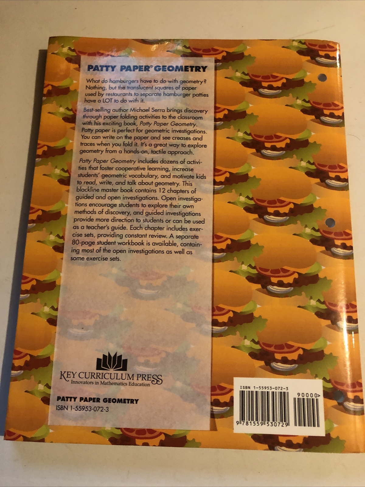 Patty Paper Geometry Student Workbook Textbook Homeschool Key Curriculum Press