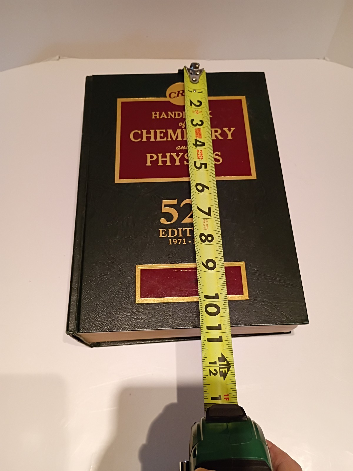 CRC Handbook of Chemistry and Physics 52nd Edition 1971-1972