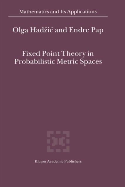 Hadzic – Fixed Point Theory in Probabilistic Metric Spaces – New hardb – X555z
