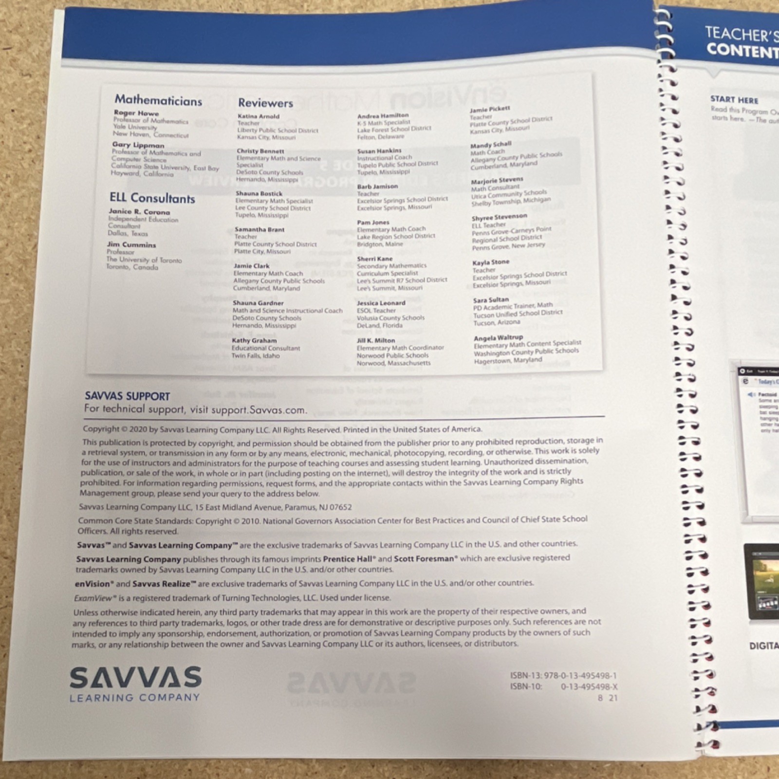 Savvas enVision Mathematics Common Core Teacher’s Edition Grade 5
