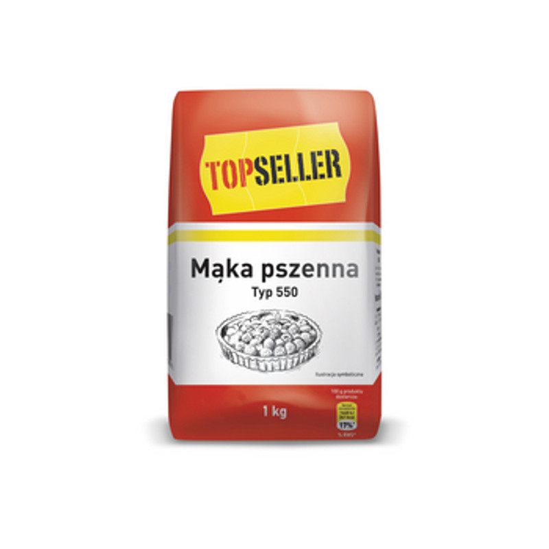 5907996362738 Topseller Mąka pszenna Typ 550 1 kg Topseller