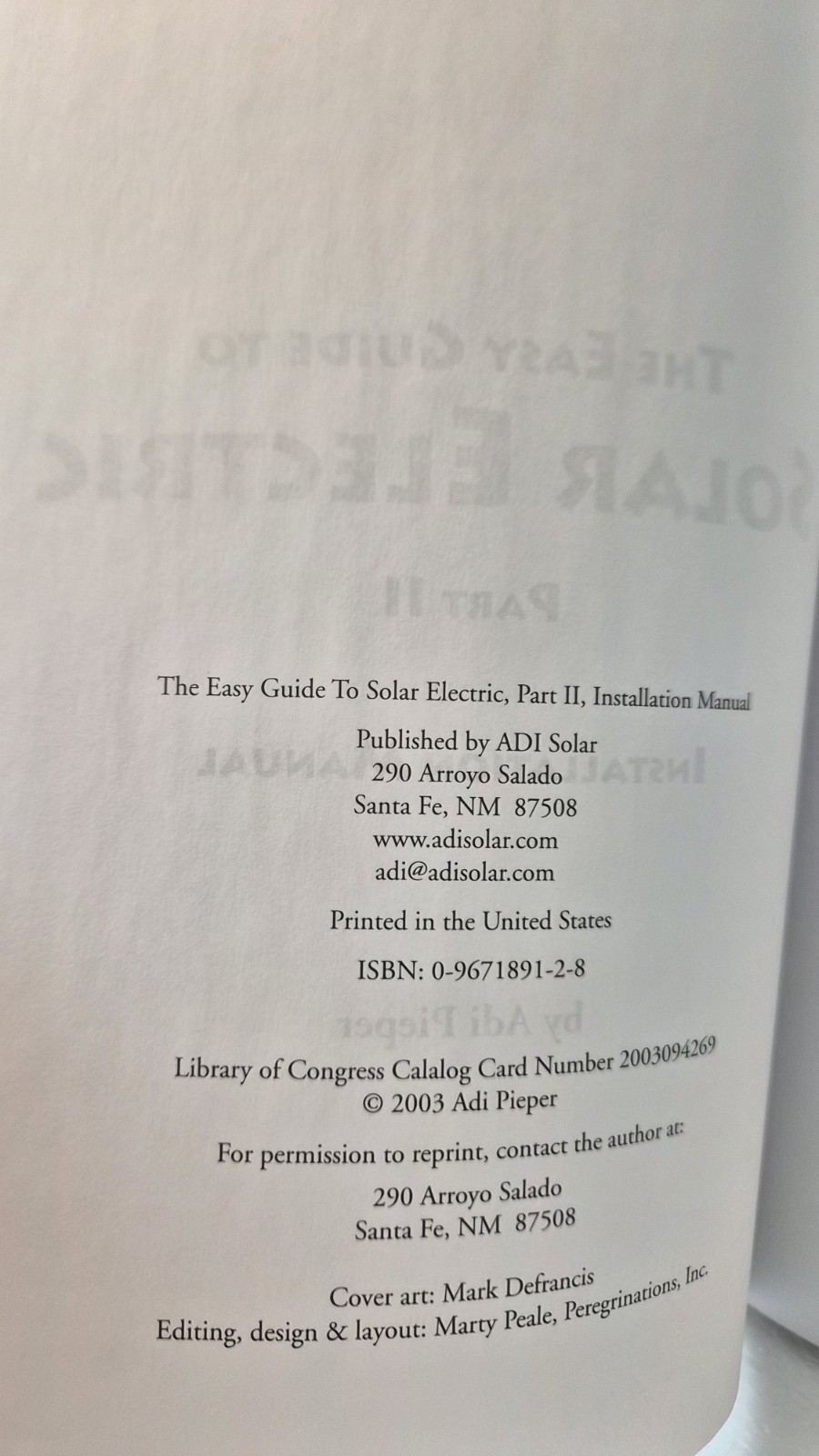 The Easy Guide to Solar Electric Part II: Pieper PB/Good (see photos:)