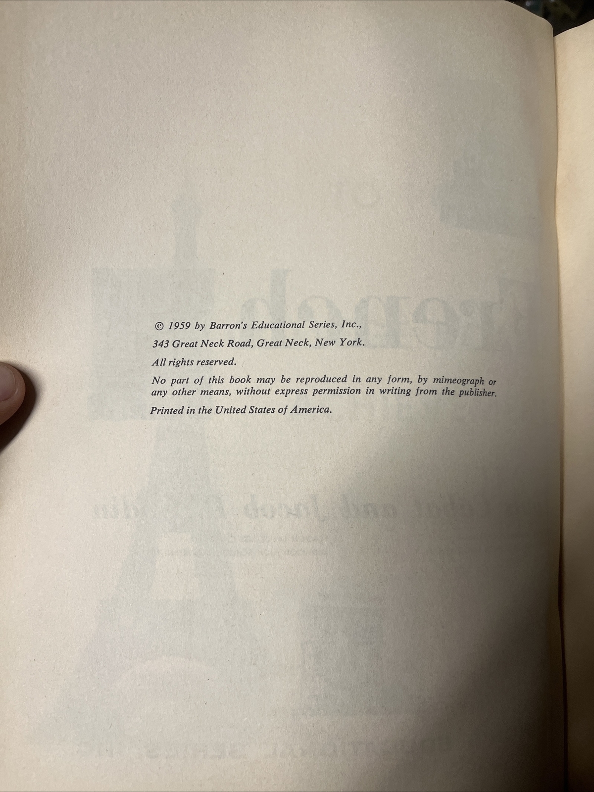 VTG 1959 FRENCH How to Prepare for College Board Achievement Tests Cabat Godin