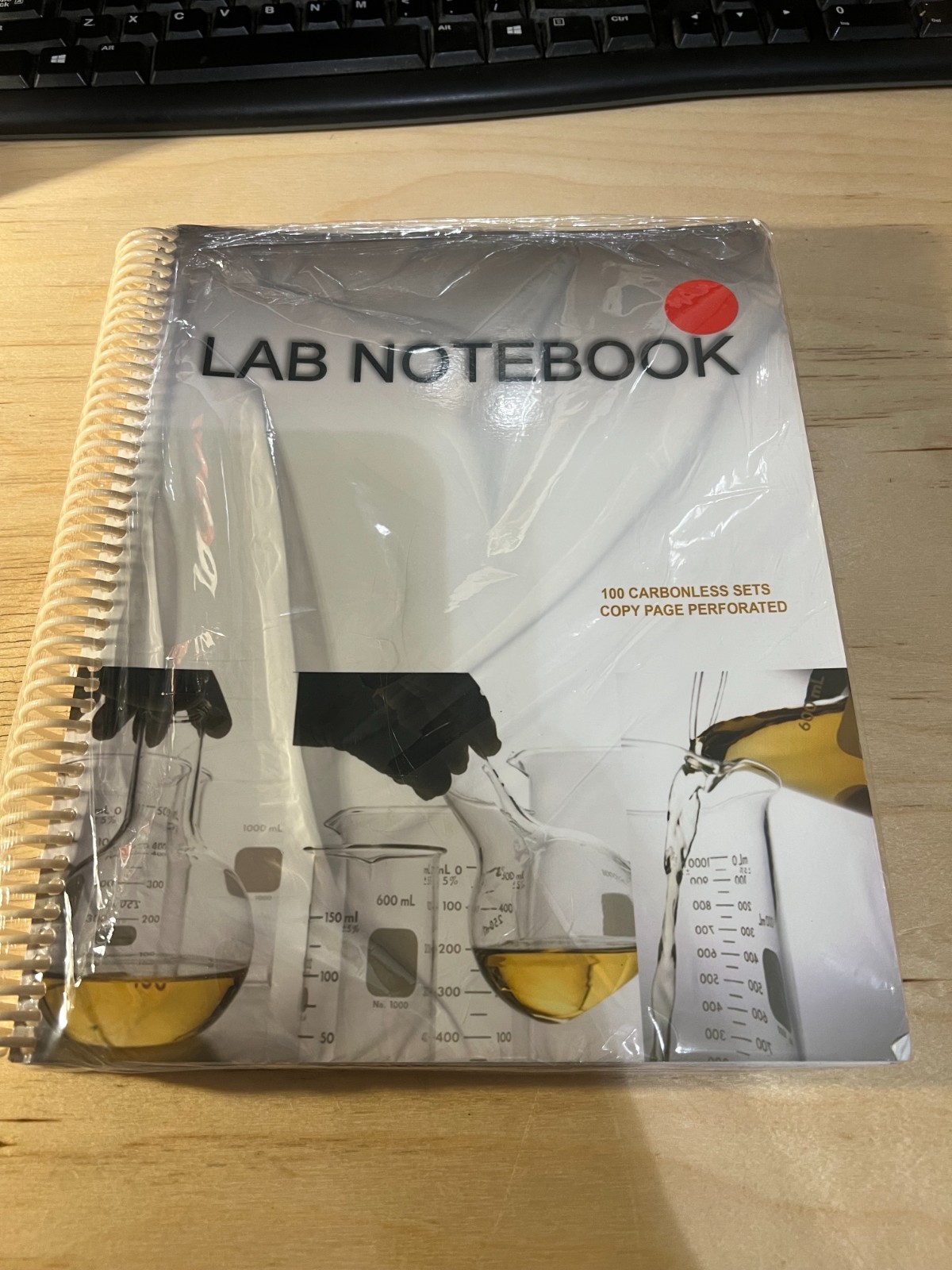 BARBAKAM Lab Notebook 100 Carbonless Pages Spiral Bound (Acceptable)