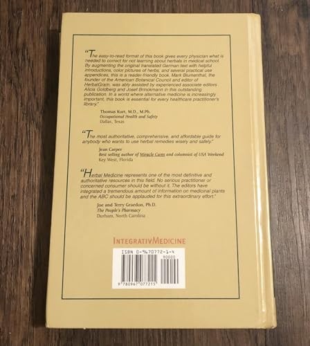 Herbal Medicine: Expanded Commission E Monographs