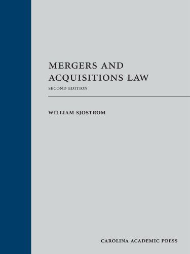 Mergers and Acquisitions Law, Hardcover by Sjostrom, William K., Jr., Used Go…