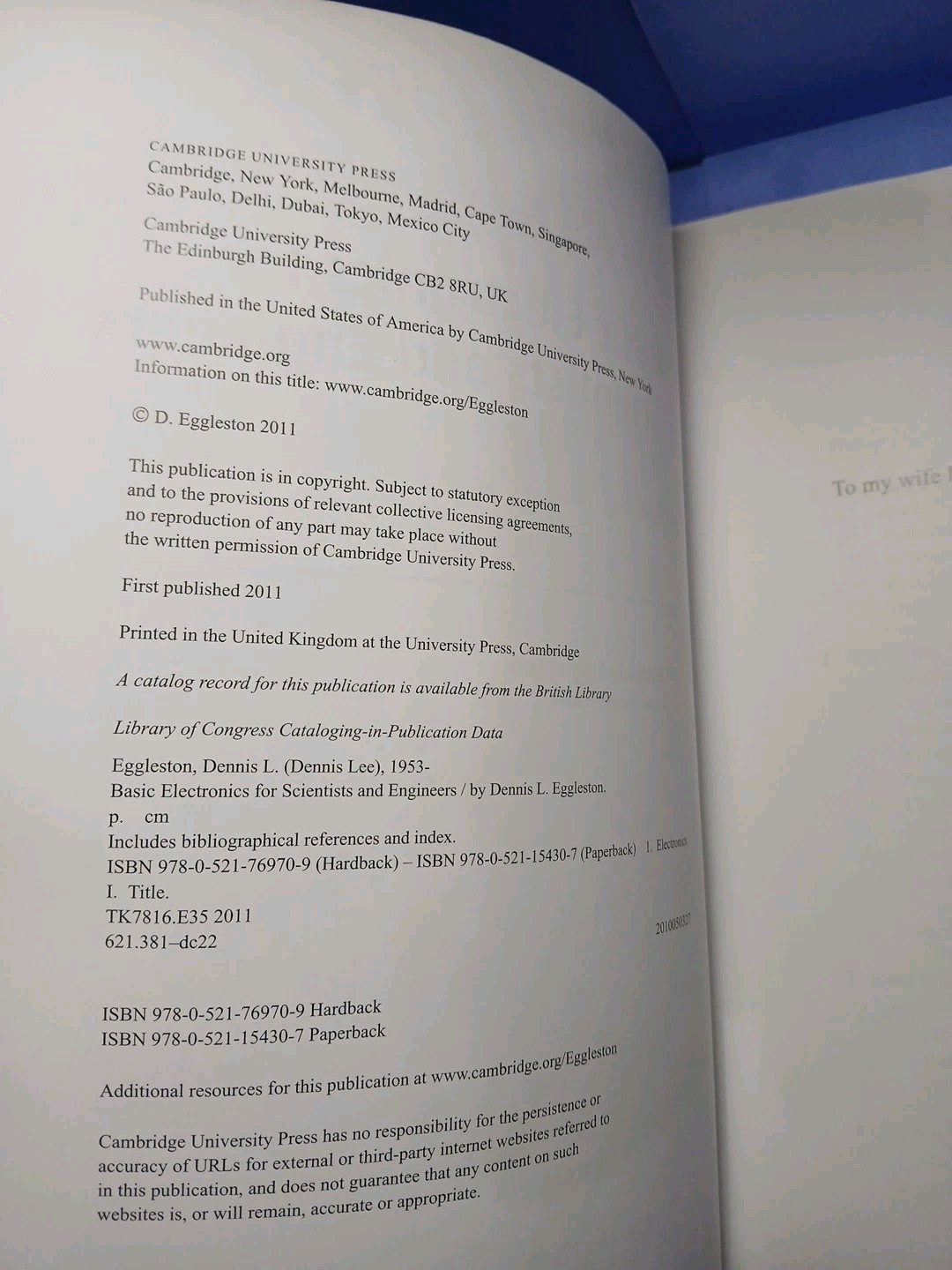 Basic Electronics for Scientists and Engineers by Dennis L. Eggleston 2011 PB