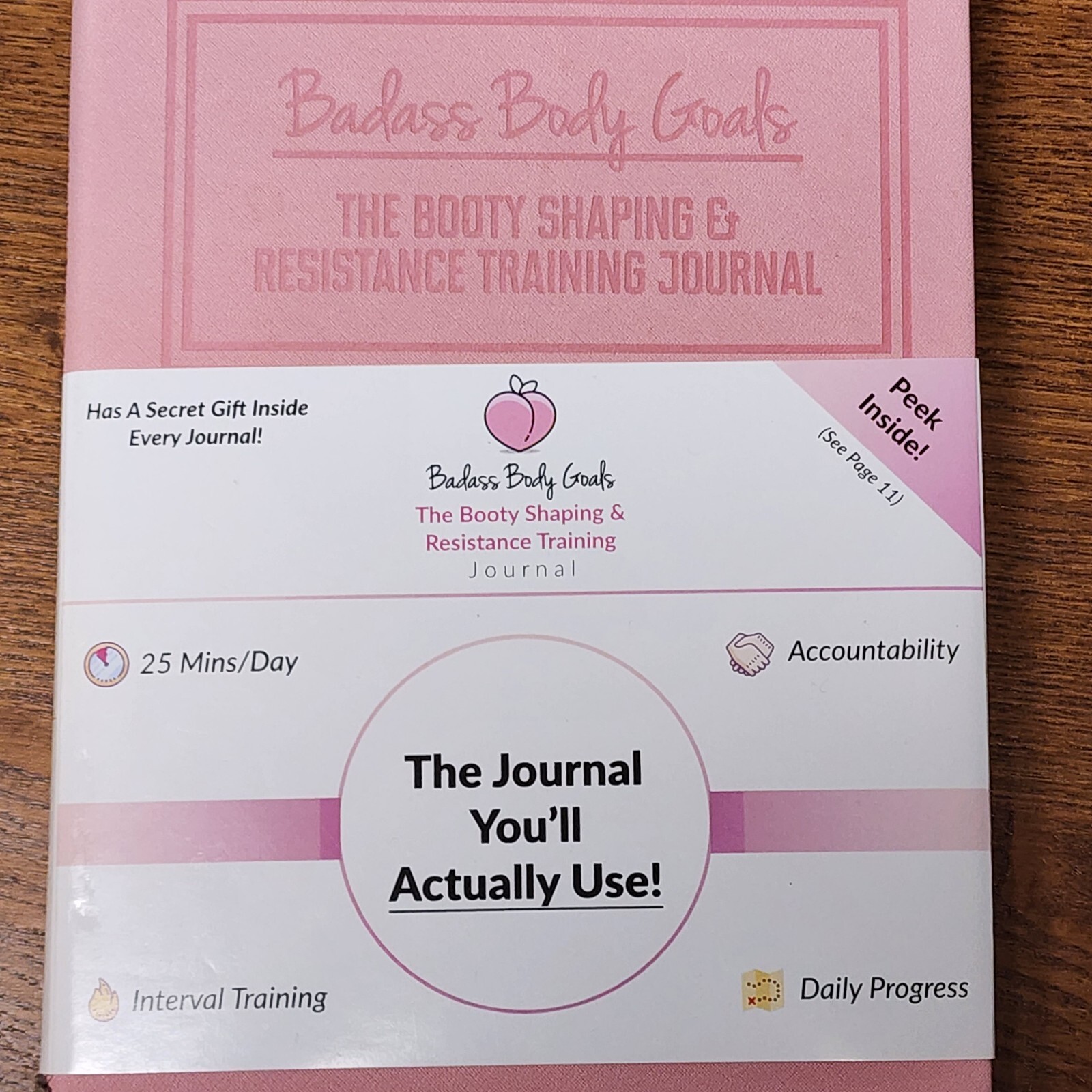 Pink Badass Body Goals Journal : The Booty Building and Waist Trimming,Not Used