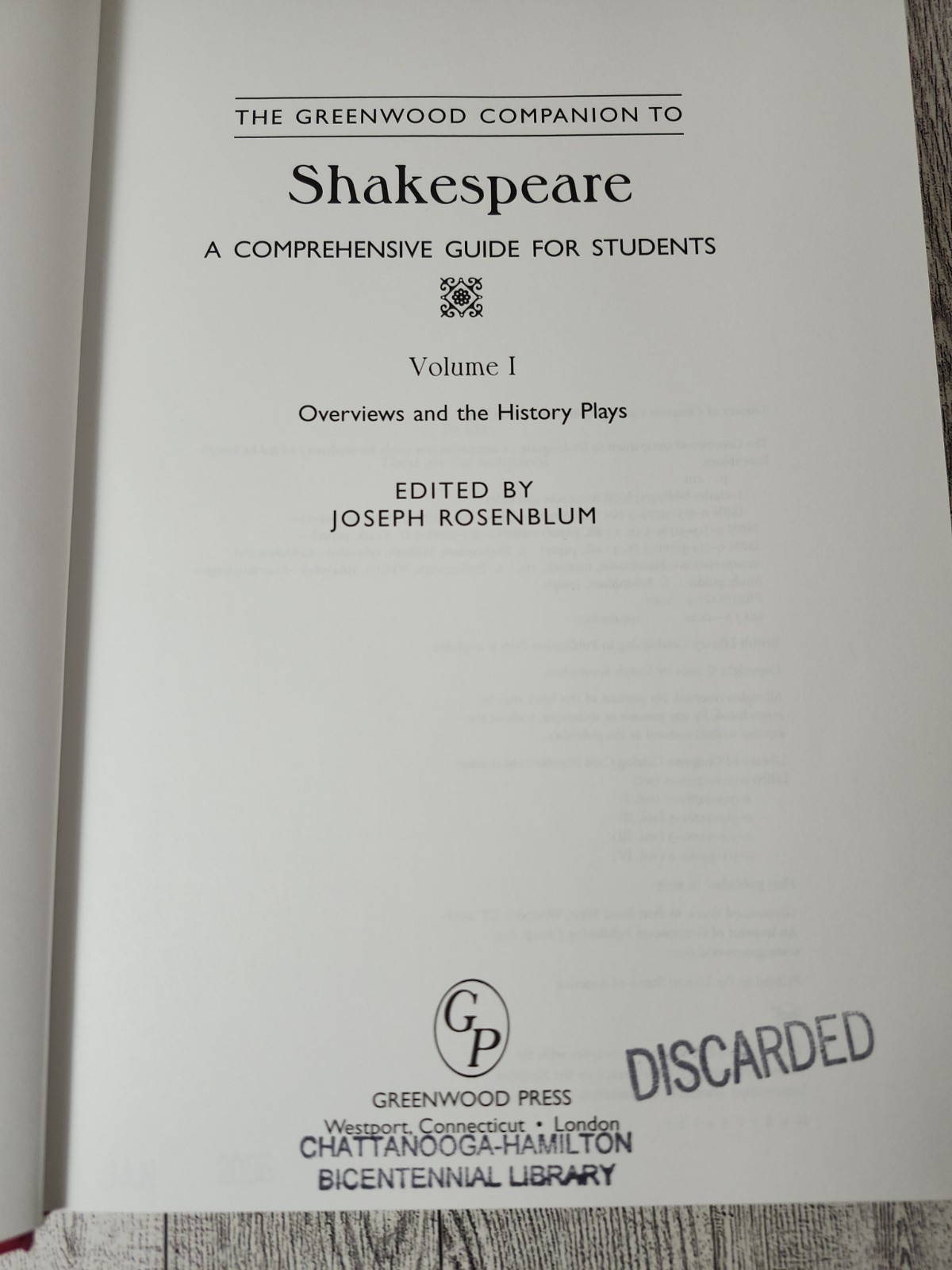 The Greenwood Companion to Shakespeare: A Comprehensive Guide for Students 1-3