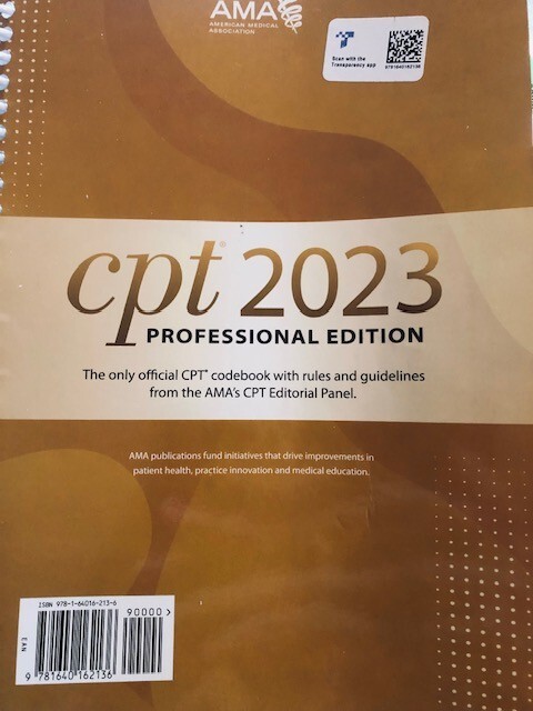 CPT 2023 Professional Edition AMA Spiral Bound Codebook Medical Coding USED
