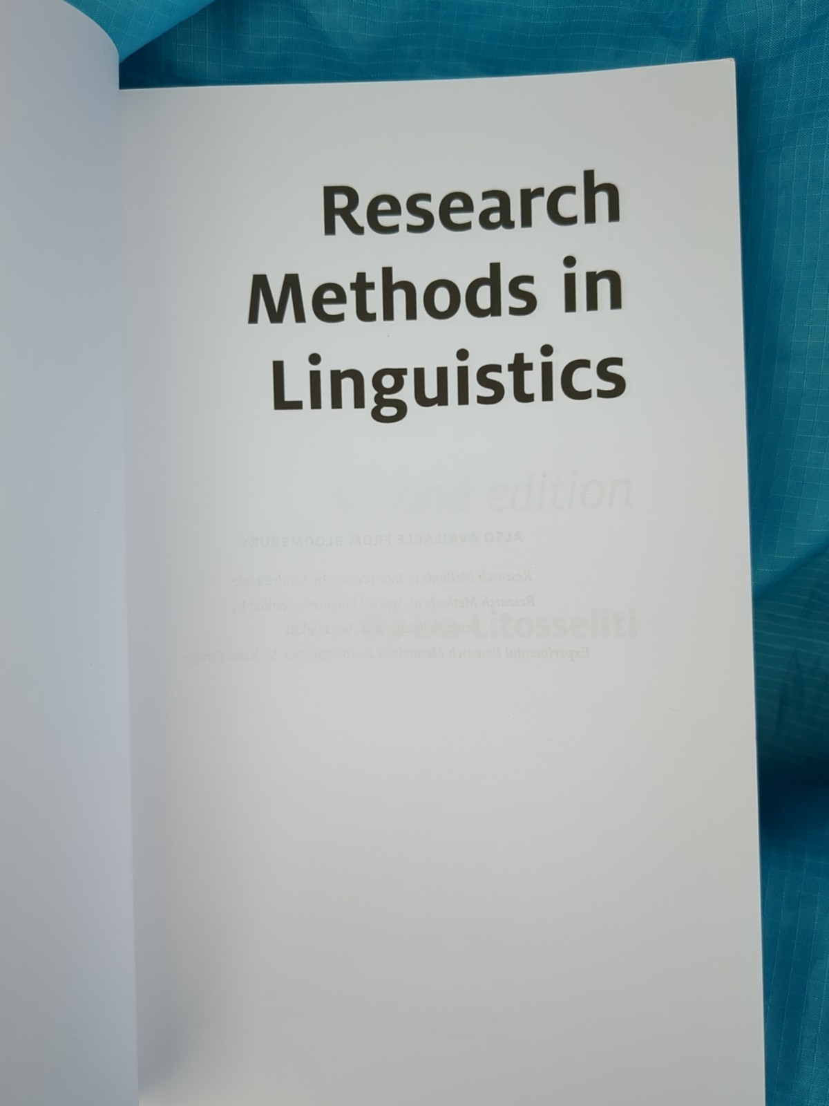 Research Methods in Linguistics: Second Edition Paperback / softback Book The