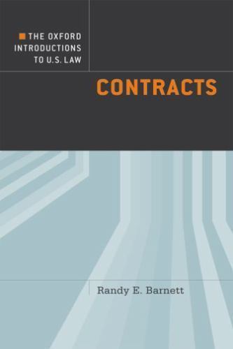The Oxford Introductions to U.S. Law: Contracts, Barnett, Randy E., New Book