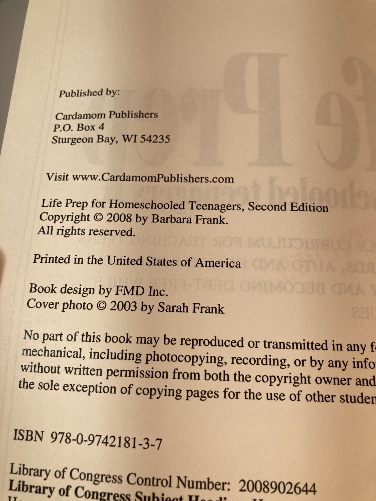 Life Prep for Homeschooled Teenagers by Barbara Frank