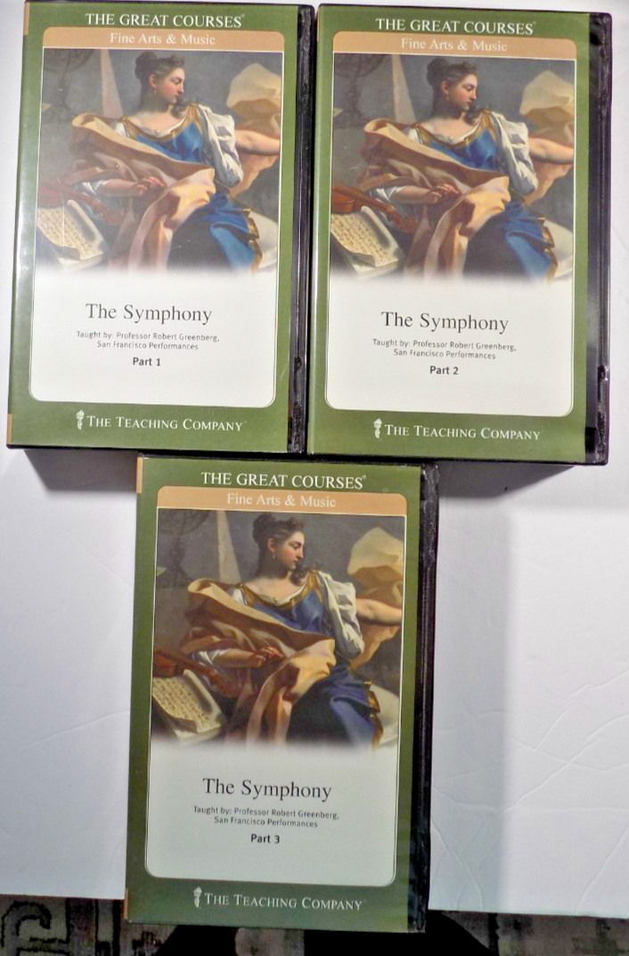 THE GREAT COURSES Teaching Company THE SYMPHONY 3 Parts Robert Greenberg On CD