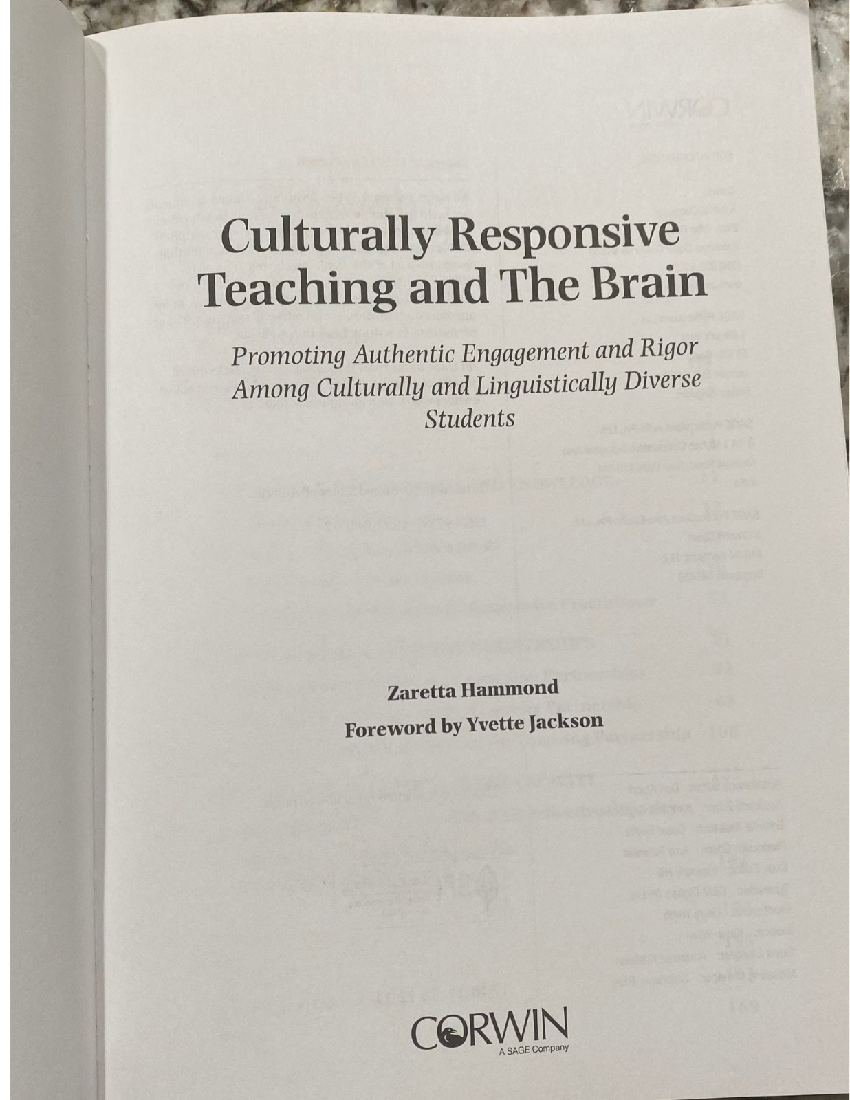 Culturally Responsive Teaching and the Brain: Promoting Authentic Engagement