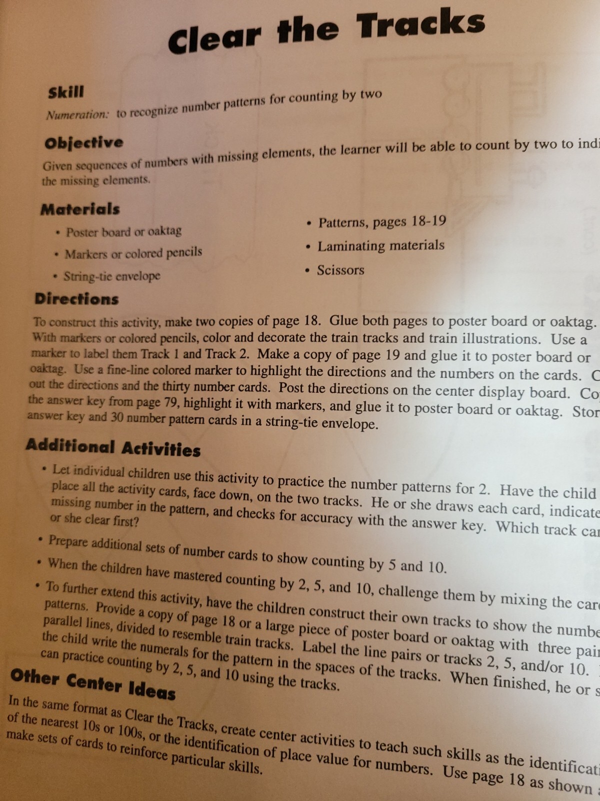 LEARNING CENTER ACTIVITIES MATH PB K-12 Unmarked 2-4