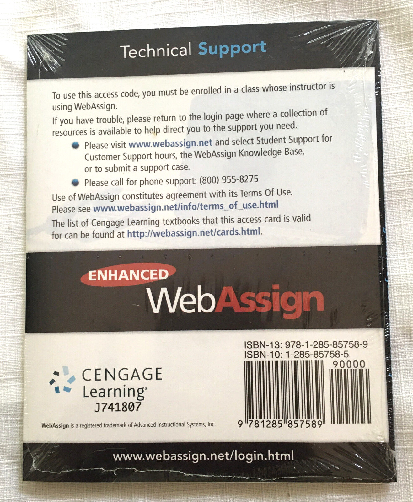 Enhanced Webassign Access Code Applied Math Calculus Homework Code EBook Sealed