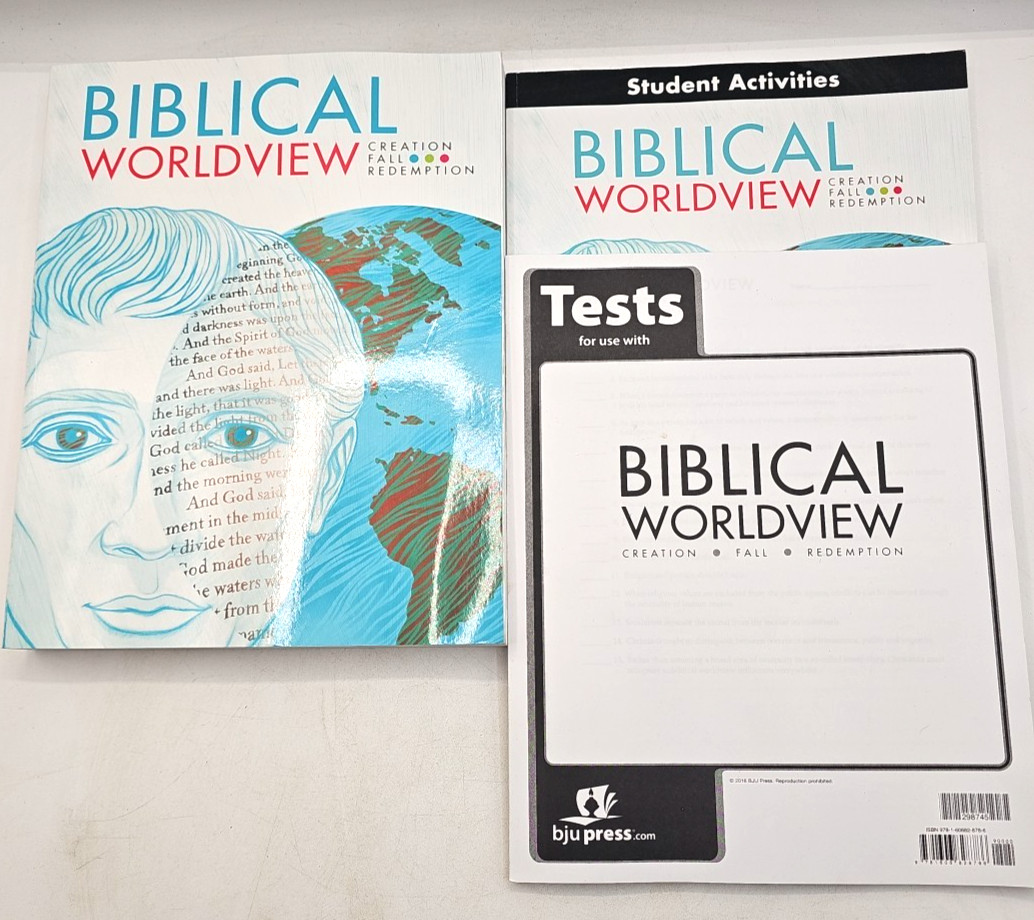 BJU Biblical Worldview Textbook Activities Tests Bob Jones