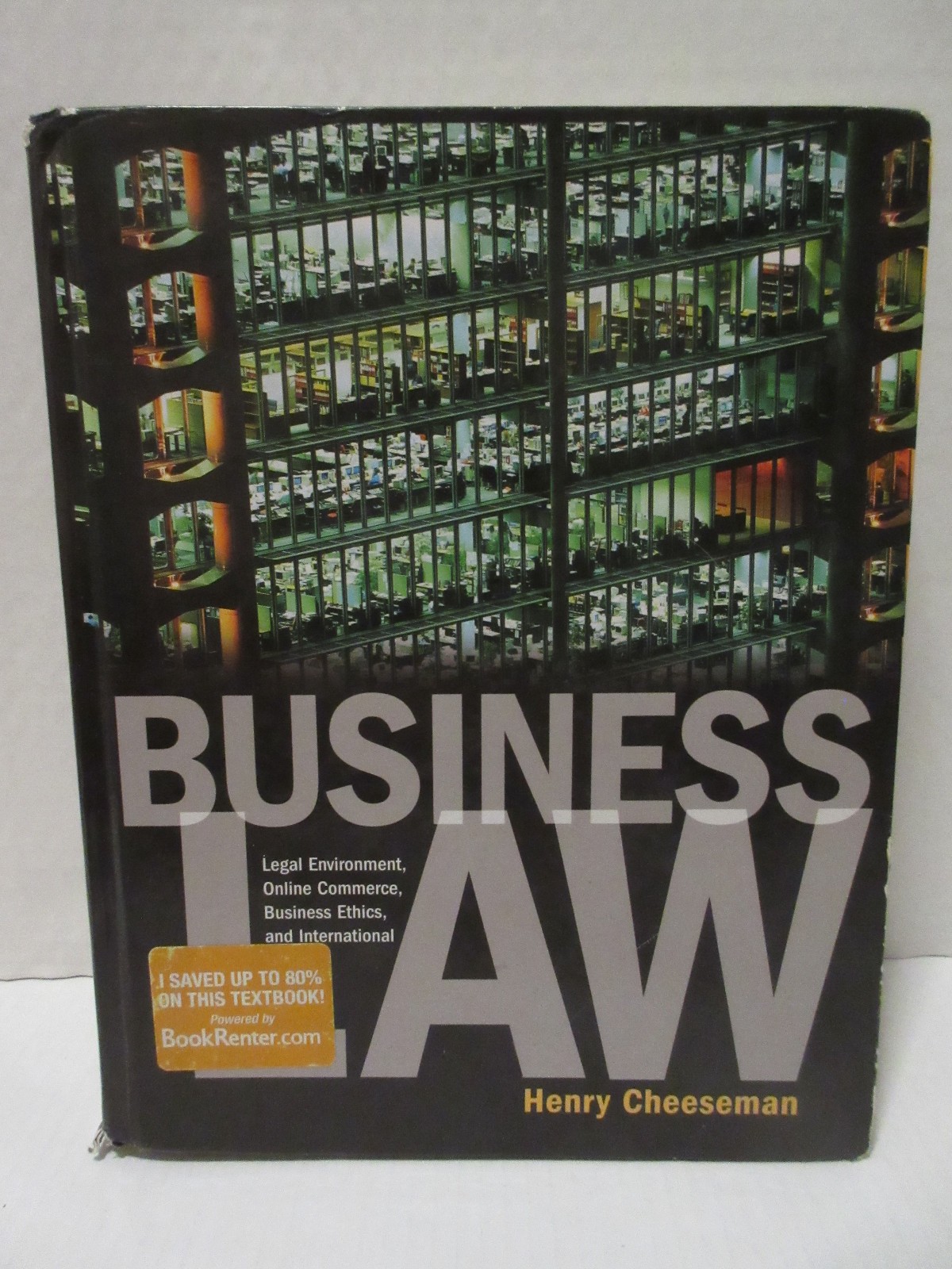 Business Law 7th Edition Henry Cheeseman Hardcover Acceptable