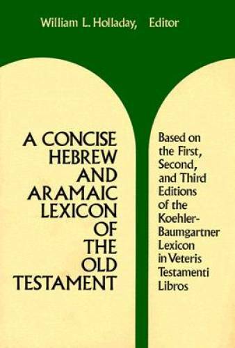 A Concise Hebrew and Aramaic Lexicon of the Old Testament – VERY GOOD