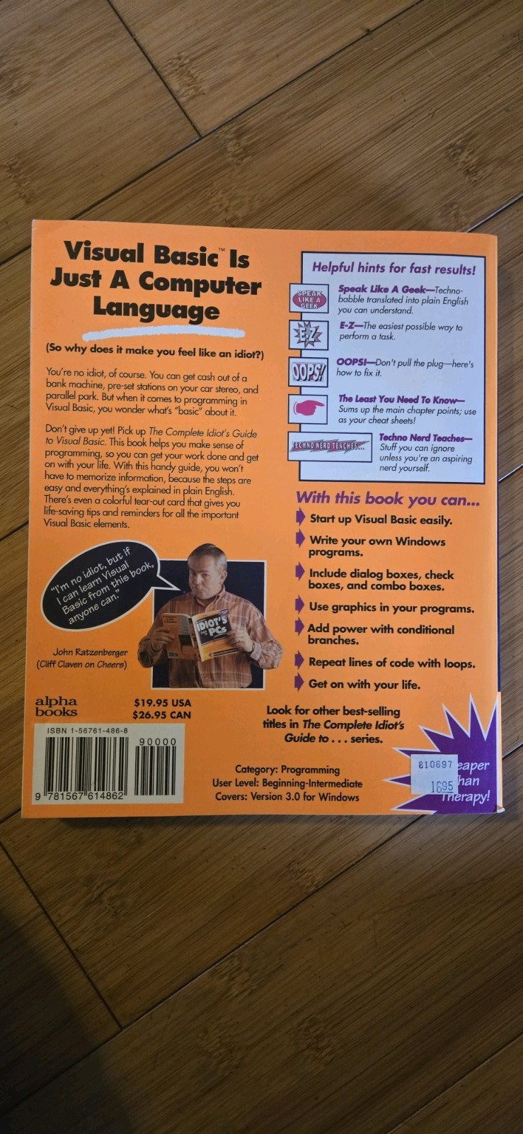 The Complete Idiot’s Guide to Visual Basic Greg Perry Alpha Books Paperback