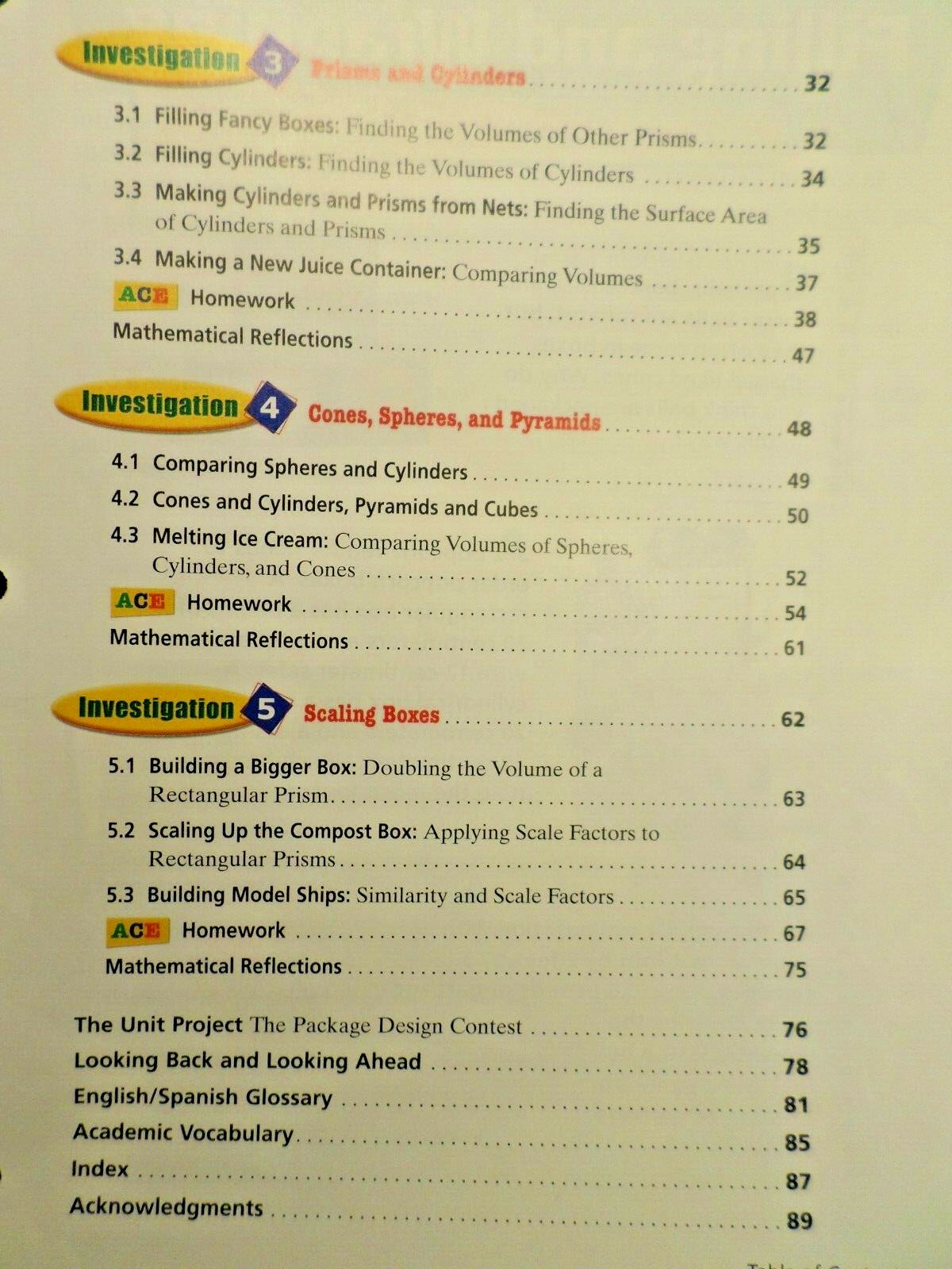7th Grade Math Book- Three-Dimensional Measurement