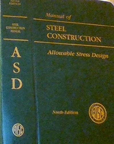 AISC Manual of Steel Construction: Allowable Stress Design (AISC 316-89) – GOOD
