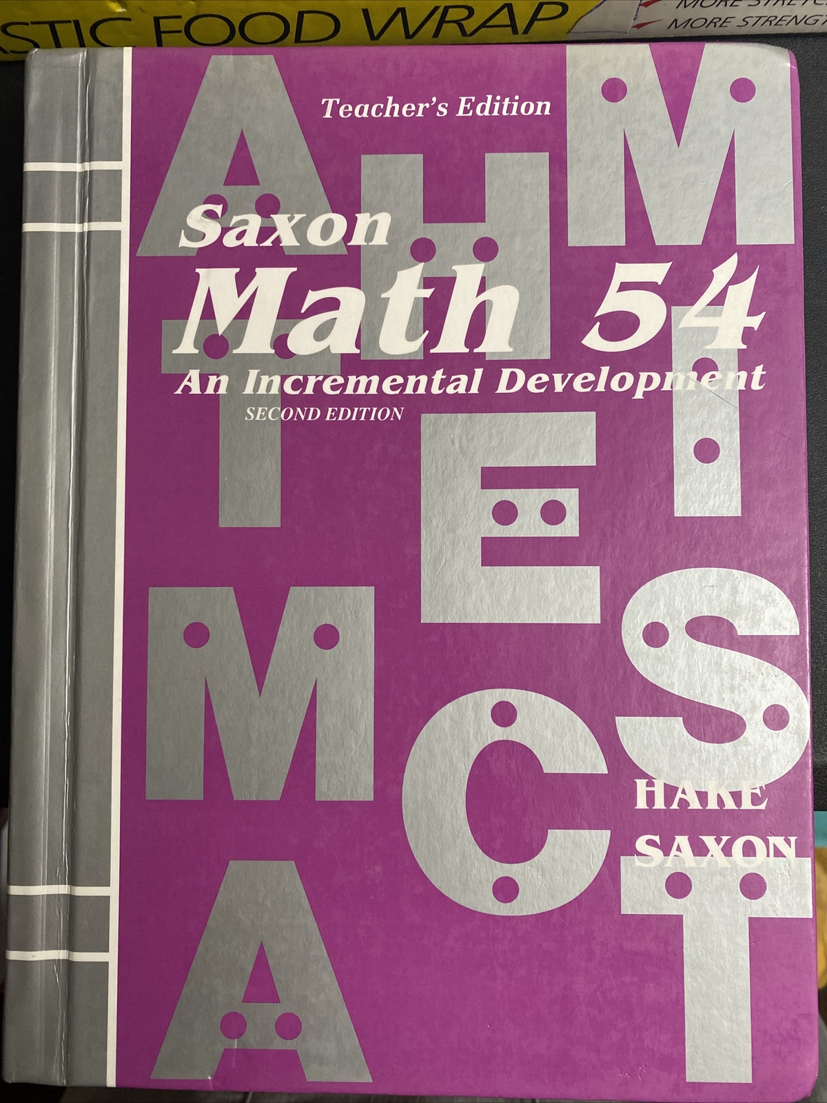 Saxon 54 Math (2nd Edition) 5/4 TEACHERS Edition