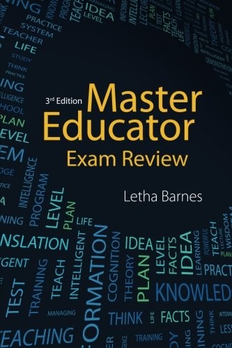 MASTER EDUCATOR EXAM REVIEW-3E By Letha Barnes **BRAND NEW**