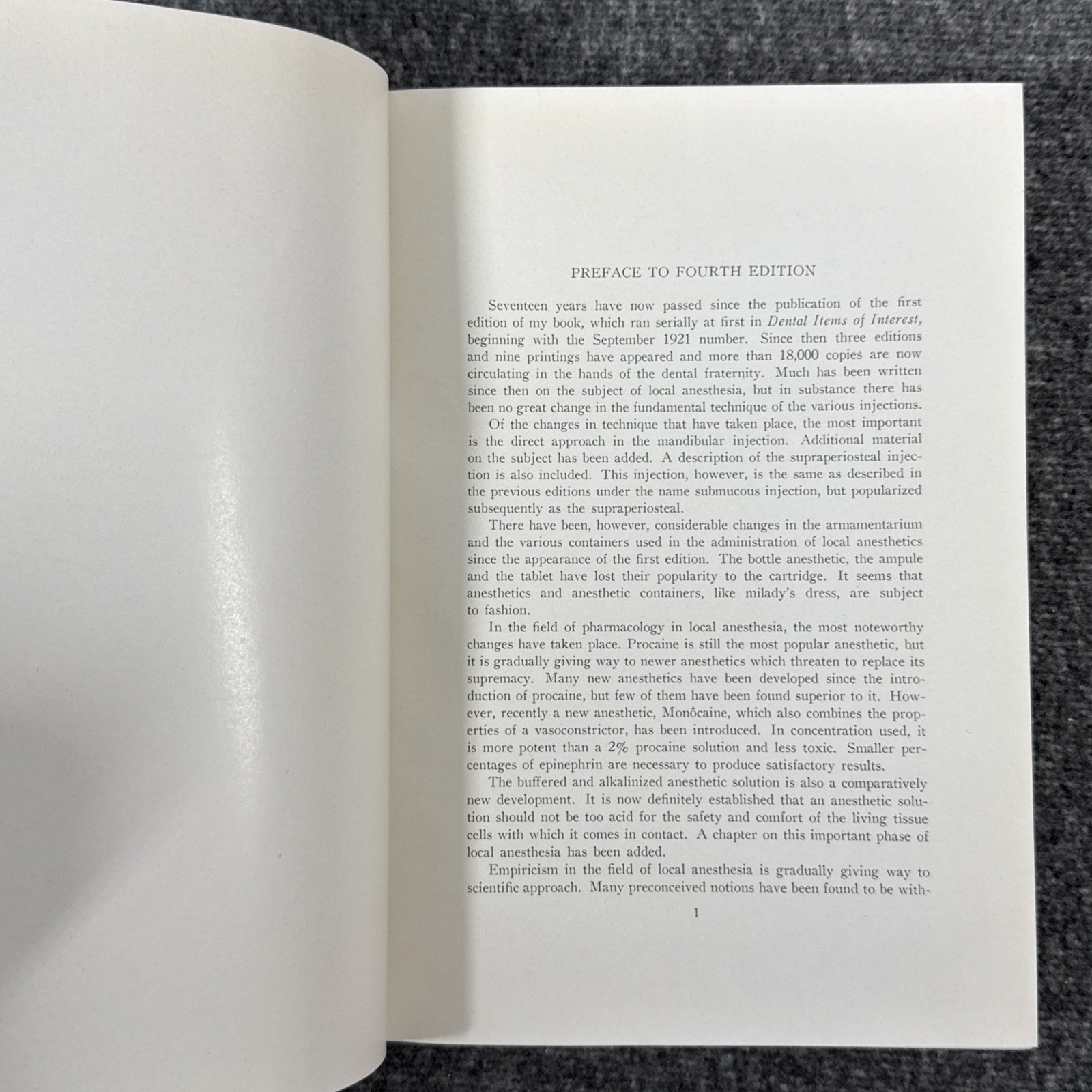 Conduction Infiltration General Anesthesia Dentistry 1943 4th Nevin & Puterbaugh