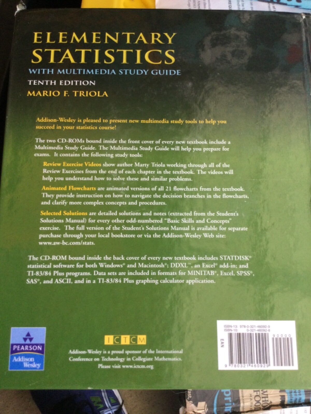 MyStatLab Ser.: Elementary Statistics by Mario F. Triola (2007, CD-ROM / Trade P