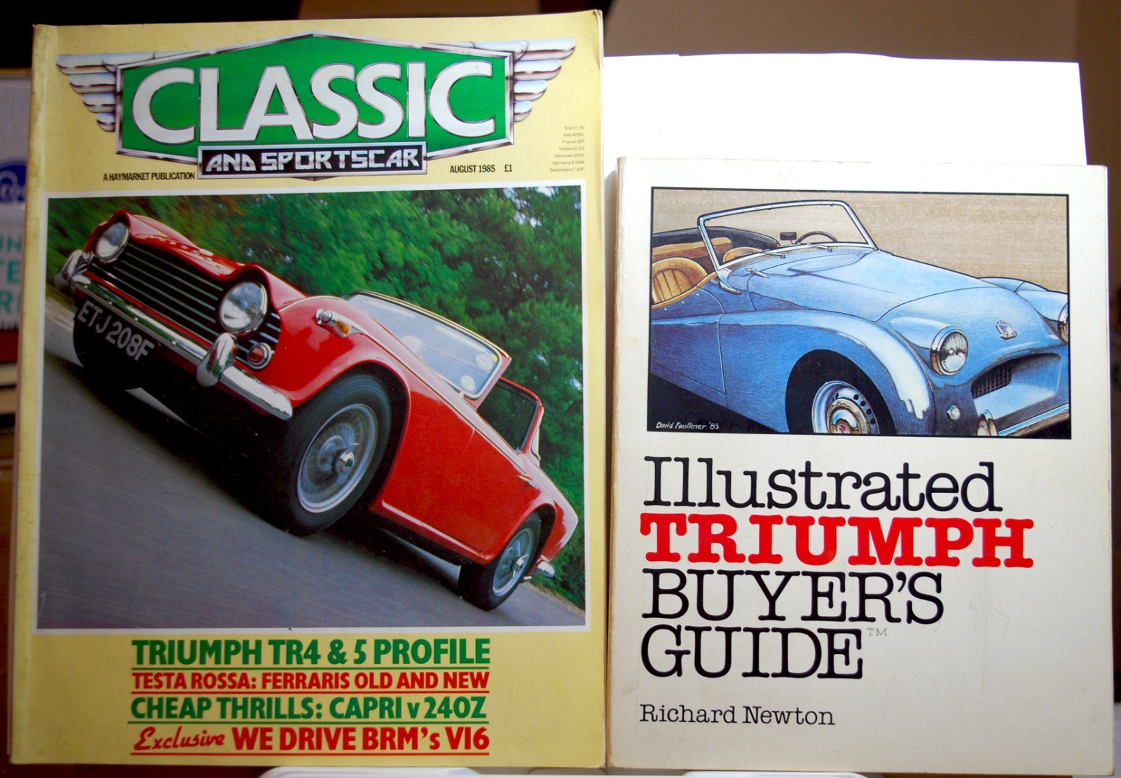 Lot of 2 – Triumph Buyer’s Guide 1984 – FIRST EDITION / Classic Sportscar 1985
