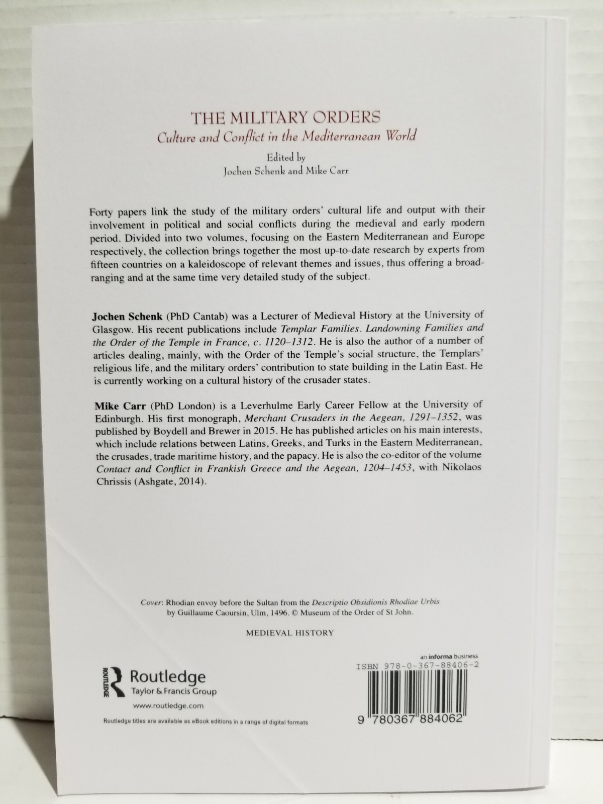 The Military Orders Volume VI (Part 1): Culture and Conflict in The Mediterranea