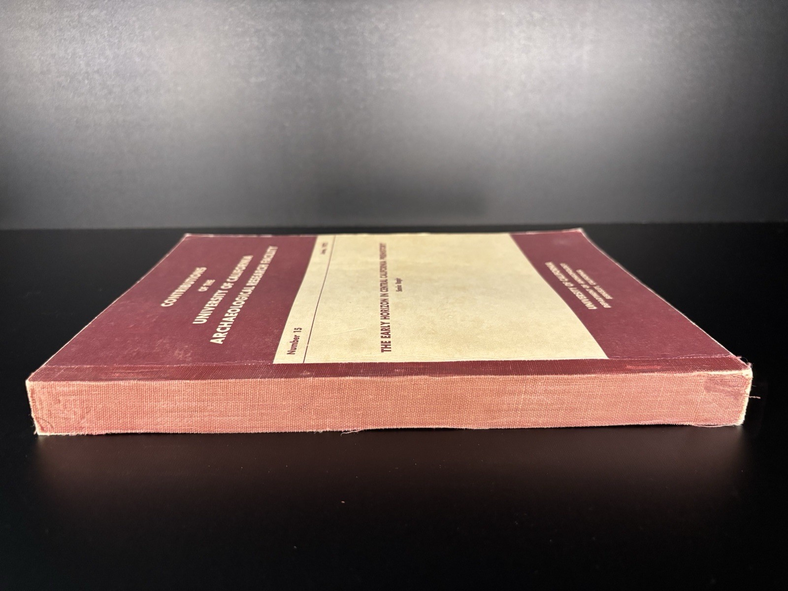 University of Ca #15 The Early Horizon In Central California Prehistory 1972